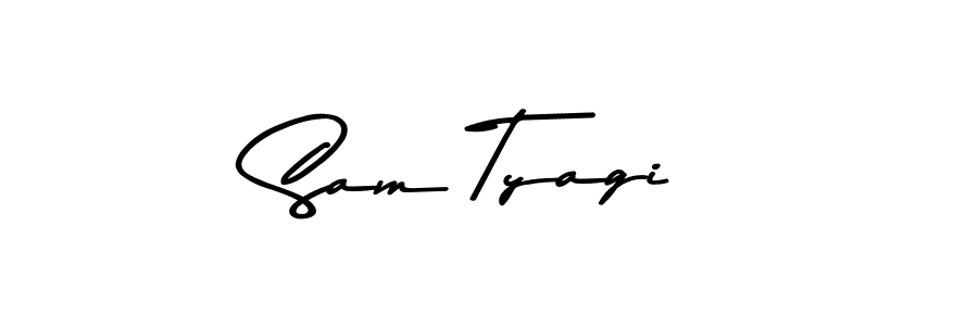 Use a signature maker to create a handwritten signature online. With this signature software, you can design (Asem Kandis PERSONAL USE) your own signature for name Sam Tyagi. Sam Tyagi signature style 9 images and pictures png