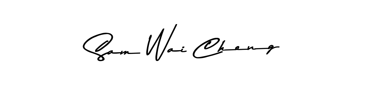 This is the best signature style for the Sam Wai Cheng name. Also you like these signature font (Asem Kandis PERSONAL USE). Mix name signature. Sam Wai Cheng signature style 9 images and pictures png