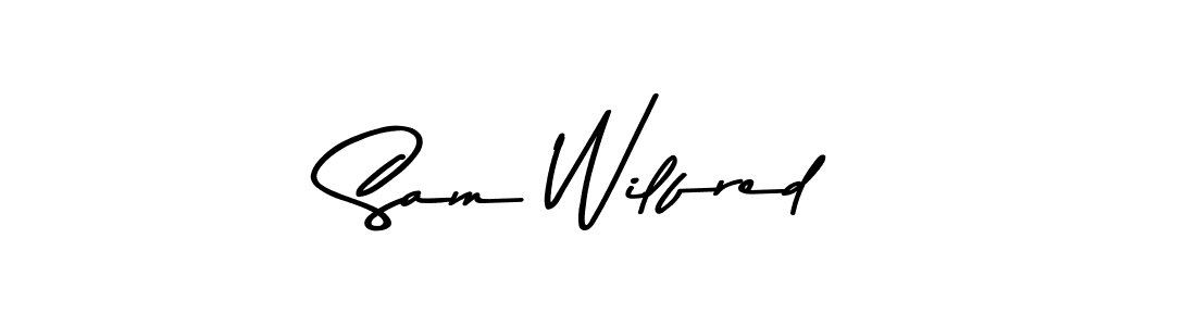 Make a beautiful signature design for name Sam Wilfred. With this signature (Asem Kandis PERSONAL USE) style, you can create a handwritten signature for free. Sam Wilfred signature style 9 images and pictures png