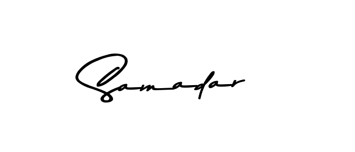 Make a beautiful signature design for name Samadar. With this signature (Asem Kandis PERSONAL USE) style, you can create a handwritten signature for free. Samadar signature style 9 images and pictures png