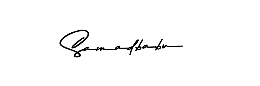 Design your own signature with our free online signature maker. With this signature software, you can create a handwritten (Asem Kandis PERSONAL USE) signature for name Samadbabu. Samadbabu signature style 9 images and pictures png