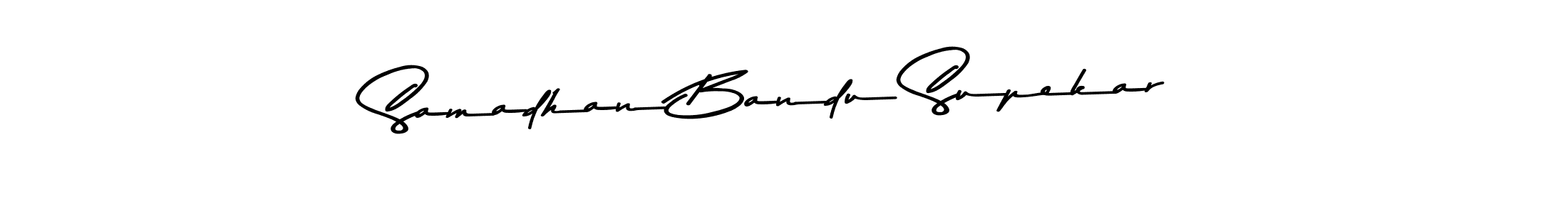 Make a beautiful signature design for name Samadhan Bandu Supekar. With this signature (Asem Kandis PERSONAL USE) style, you can create a handwritten signature for free. Samadhan Bandu Supekar signature style 9 images and pictures png