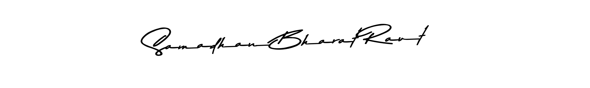 The best way (Asem Kandis PERSONAL USE) to make a short signature is to pick only two or three words in your name. The name Samadhan Bharat Raut include a total of six letters. For converting this name. Samadhan Bharat Raut signature style 9 images and pictures png