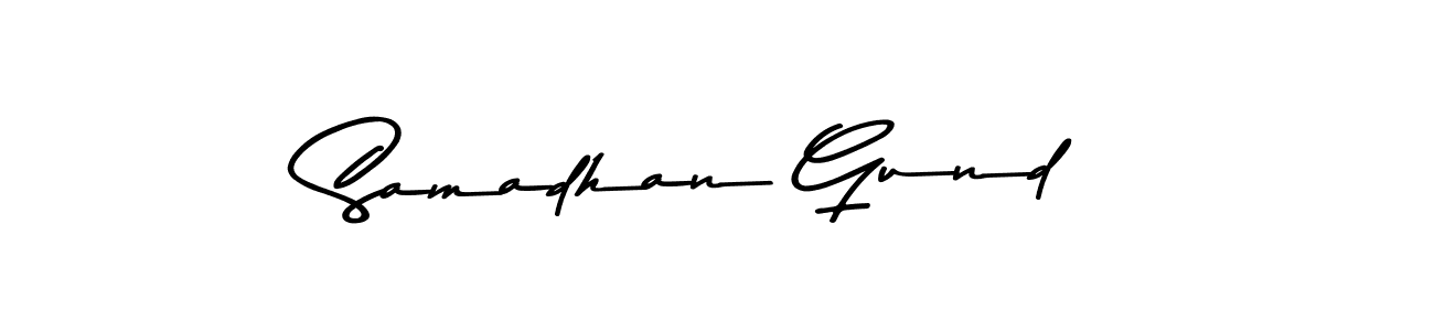 Design your own signature with our free online signature maker. With this signature software, you can create a handwritten (Asem Kandis PERSONAL USE) signature for name Samadhan Gund. Samadhan Gund signature style 9 images and pictures png