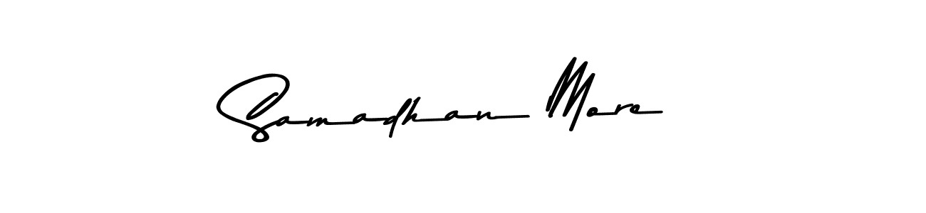 Use a signature maker to create a handwritten signature online. With this signature software, you can design (Asem Kandis PERSONAL USE) your own signature for name Samadhan More. Samadhan More signature style 9 images and pictures png