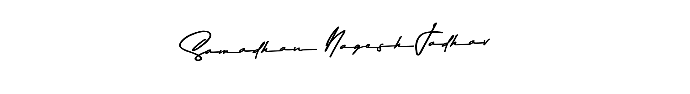Here are the top 10 professional signature styles for the name Samadhan Nagesh Jadhav. These are the best autograph styles you can use for your name. Samadhan Nagesh Jadhav signature style 9 images and pictures png