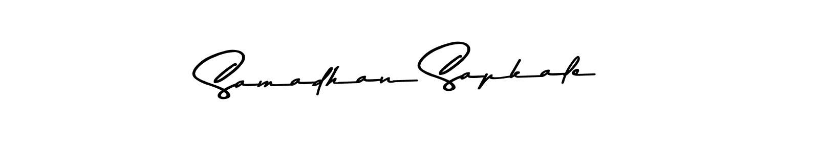 if you are searching for the best signature style for your name Samadhan Sapkale. so please give up your signature search. here we have designed multiple signature styles  using Asem Kandis PERSONAL USE. Samadhan Sapkale signature style 9 images and pictures png