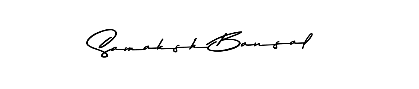 This is the best signature style for the Samaksh Bansal name. Also you like these signature font (Asem Kandis PERSONAL USE). Mix name signature. Samaksh Bansal signature style 9 images and pictures png