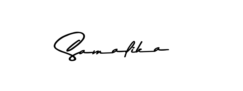 Design your own signature with our free online signature maker. With this signature software, you can create a handwritten (Asem Kandis PERSONAL USE) signature for name Samalika. Samalika signature style 9 images and pictures png