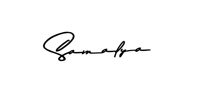 How to make Samalya name signature. Use Asem Kandis PERSONAL USE style for creating short signs online. This is the latest handwritten sign. Samalya signature style 9 images and pictures png