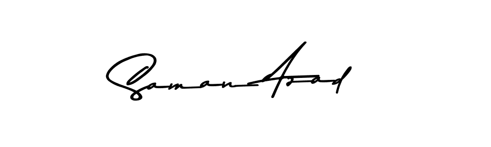 Asem Kandis PERSONAL USE is a professional signature style that is perfect for those who want to add a touch of class to their signature. It is also a great choice for those who want to make their signature more unique. Get Saman Azad name to fancy signature for free. Saman Azad signature style 9 images and pictures png