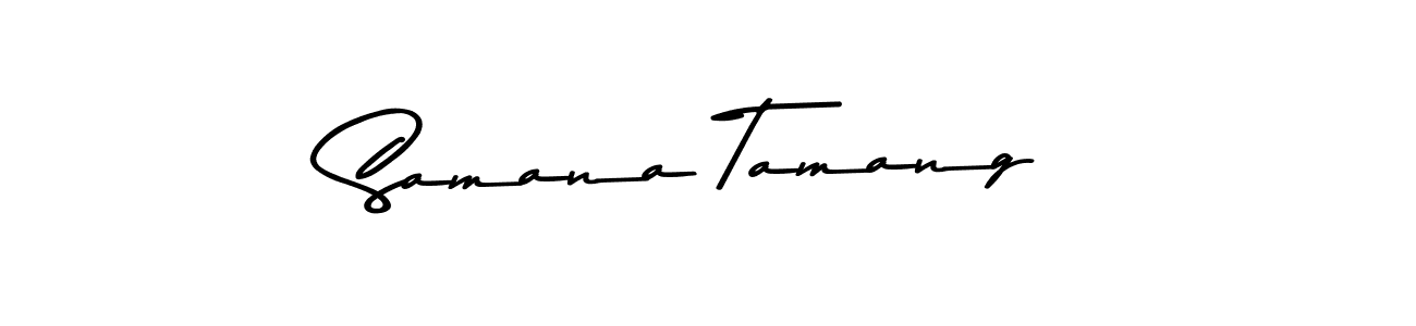 You should practise on your own different ways (Asem Kandis PERSONAL USE) to write your name (Samana Tamang) in signature. don't let someone else do it for you. Samana Tamang signature style 9 images and pictures png