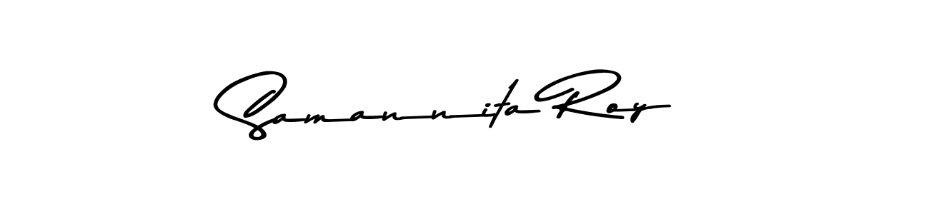 Make a beautiful signature design for name Samannita Roy. With this signature (Asem Kandis PERSONAL USE) style, you can create a handwritten signature for free. Samannita Roy signature style 9 images and pictures png