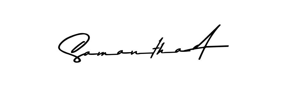 Use a signature maker to create a handwritten signature online. With this signature software, you can design (Asem Kandis PERSONAL USE) your own signature for name Samantha A. Samantha A signature style 9 images and pictures png