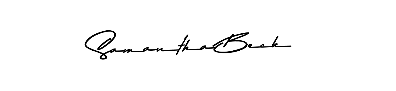 Also You can easily find your signature by using the search form. We will create Samantha Beck name handwritten signature images for you free of cost using Asem Kandis PERSONAL USE sign style. Samantha Beck signature style 9 images and pictures png