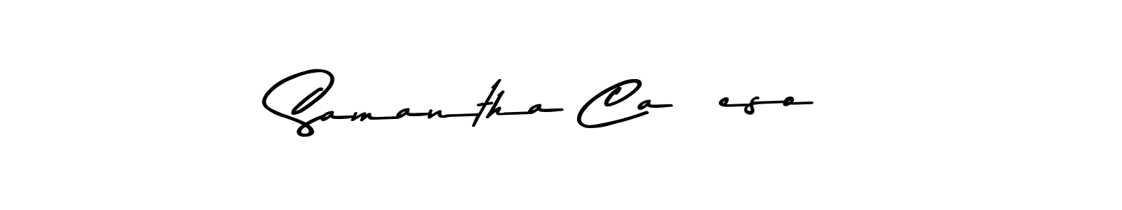 The best way (Asem Kandis PERSONAL USE) to make a short signature is to pick only two or three words in your name. The name Samantha Cañeso include a total of six letters. For converting this name. Samantha Cañeso signature style 9 images and pictures png