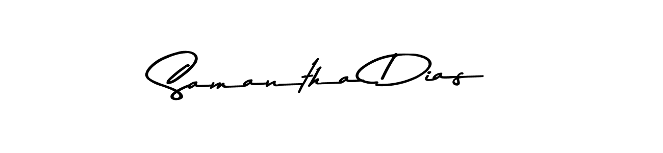 How to make Samantha Dias name signature. Use Asem Kandis PERSONAL USE style for creating short signs online. This is the latest handwritten sign. Samantha Dias signature style 9 images and pictures png