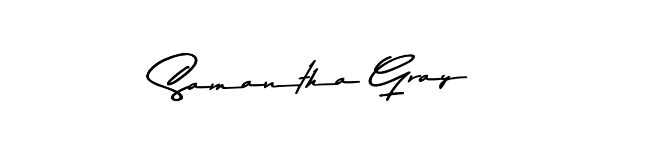 Create a beautiful signature design for name Samantha Gray. With this signature (Asem Kandis PERSONAL USE) fonts, you can make a handwritten signature for free. Samantha Gray signature style 9 images and pictures png