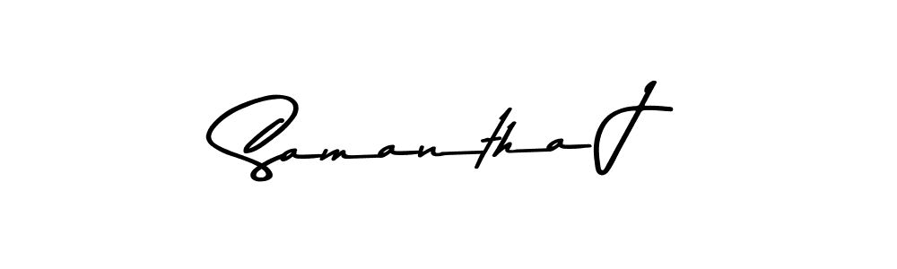 Samantha J stylish signature style. Best Handwritten Sign (Asem Kandis PERSONAL USE) for my name. Handwritten Signature Collection Ideas for my name Samantha J. Samantha J signature style 9 images and pictures png