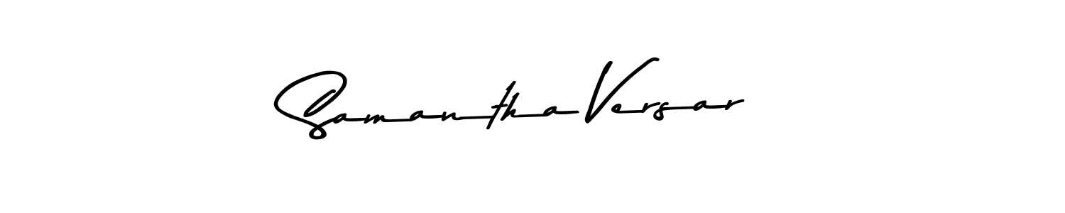 This is the best signature style for the Samantha Versar name. Also you like these signature font (Asem Kandis PERSONAL USE). Mix name signature. Samantha Versar signature style 9 images and pictures png