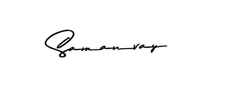 Make a beautiful signature design for name Samanvay. With this signature (Asem Kandis PERSONAL USE) style, you can create a handwritten signature for free. Samanvay signature style 9 images and pictures png