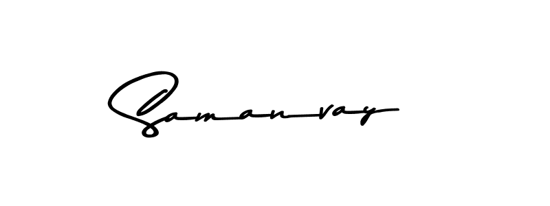 Make a beautiful signature design for name Samanvay. With this signature (Asem Kandis PERSONAL USE) style, you can create a handwritten signature for free. Samanvay signature style 9 images and pictures png