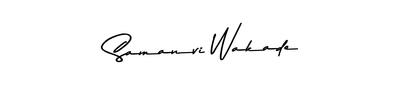 You should practise on your own different ways (Asem Kandis PERSONAL USE) to write your name (Samanvi Wakade) in signature. don't let someone else do it for you. Samanvi Wakade signature style 9 images and pictures png