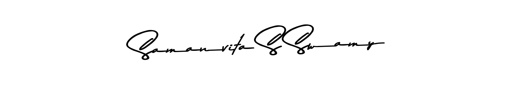 You can use this online signature creator to create a handwritten signature for the name Samanvita S Swamy. This is the best online autograph maker. Samanvita S Swamy signature style 9 images and pictures png