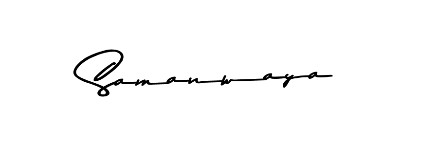 Use a signature maker to create a handwritten signature online. With this signature software, you can design (Asem Kandis PERSONAL USE) your own signature for name Samanwaya. Samanwaya signature style 9 images and pictures png