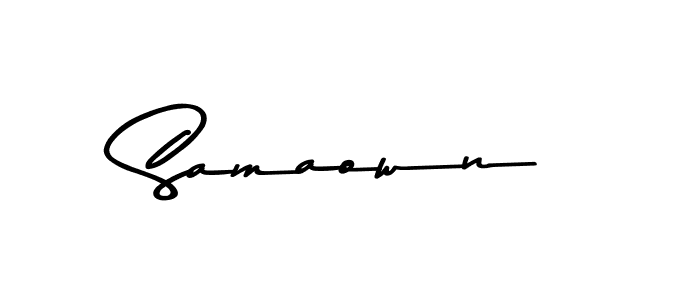 You should practise on your own different ways (Asem Kandis PERSONAL USE) to write your name (Samaown) in signature. don't let someone else do it for you. Samaown signature style 9 images and pictures png