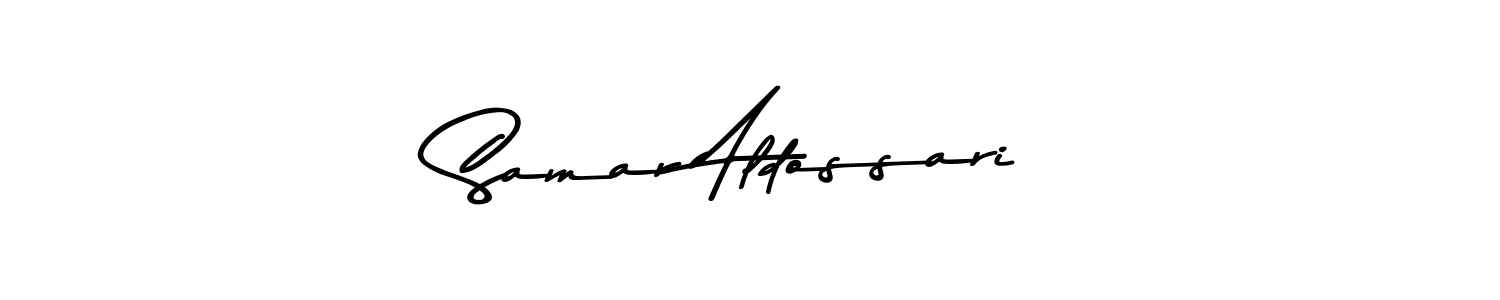 Also we have Samar Aldossari name is the best signature style. Create professional handwritten signature collection using Asem Kandis PERSONAL USE autograph style. Samar Aldossari signature style 9 images and pictures png