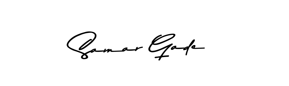 if you are searching for the best signature style for your name Samar Gade. so please give up your signature search. here we have designed multiple signature styles  using Asem Kandis PERSONAL USE. Samar Gade signature style 9 images and pictures png