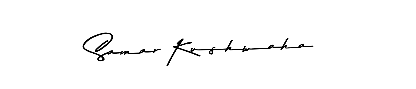 Here are the top 10 professional signature styles for the name Samar Kushwaha. These are the best autograph styles you can use for your name. Samar Kushwaha signature style 9 images and pictures png