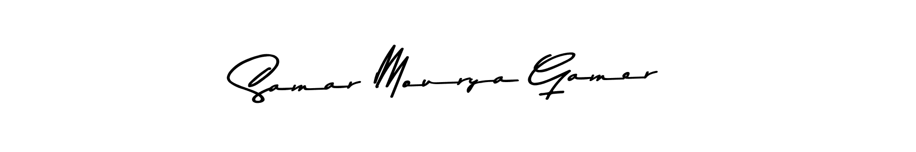 You should practise on your own different ways (Asem Kandis PERSONAL USE) to write your name (Samar Mourya Gamer) in signature. don't let someone else do it for you. Samar Mourya Gamer signature style 9 images and pictures png