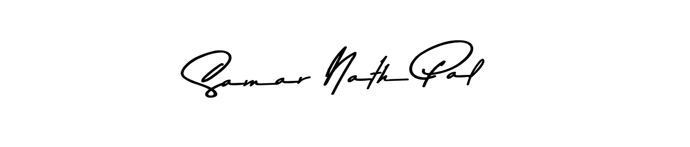 How to make Samar Nath Pal name signature. Use Asem Kandis PERSONAL USE style for creating short signs online. This is the latest handwritten sign. Samar Nath Pal signature style 9 images and pictures png