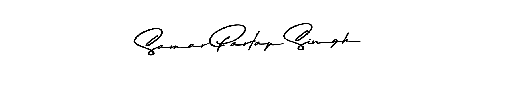 Create a beautiful signature design for name Samar Partap Singh. With this signature (Asem Kandis PERSONAL USE) fonts, you can make a handwritten signature for free. Samar Partap Singh signature style 9 images and pictures png