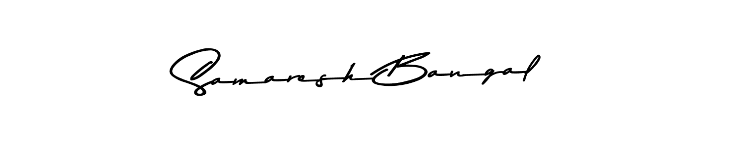 Design your own signature with our free online signature maker. With this signature software, you can create a handwritten (Asem Kandis PERSONAL USE) signature for name Samaresh Bangal. Samaresh Bangal signature style 9 images and pictures png