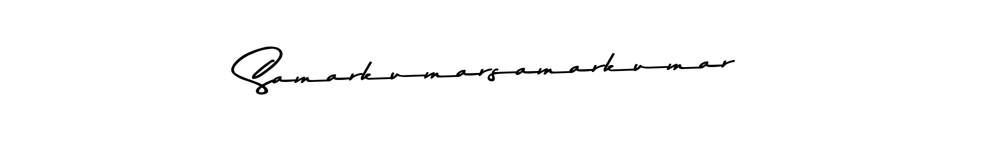 Make a beautiful signature design for name Samarkumarsamarkumar. With this signature (Asem Kandis PERSONAL USE) style, you can create a handwritten signature for free. Samarkumarsamarkumar signature style 9 images and pictures png