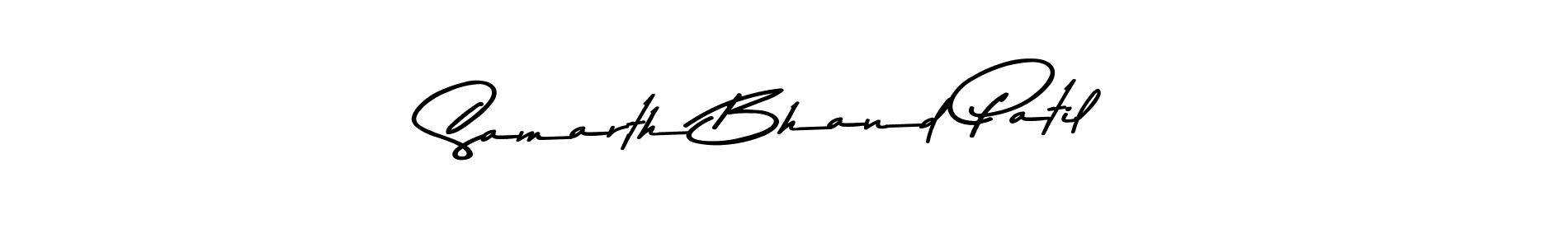 The best way (Asem Kandis PERSONAL USE) to make a short signature is to pick only two or three words in your name. The name Samarth Bhand Patil include a total of six letters. For converting this name. Samarth Bhand Patil signature style 9 images and pictures png