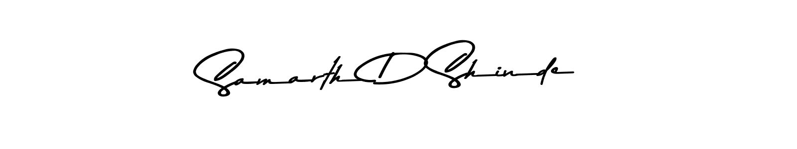 Use a signature maker to create a handwritten signature online. With this signature software, you can design (Asem Kandis PERSONAL USE) your own signature for name Samarth D Shinde. Samarth D Shinde signature style 9 images and pictures png