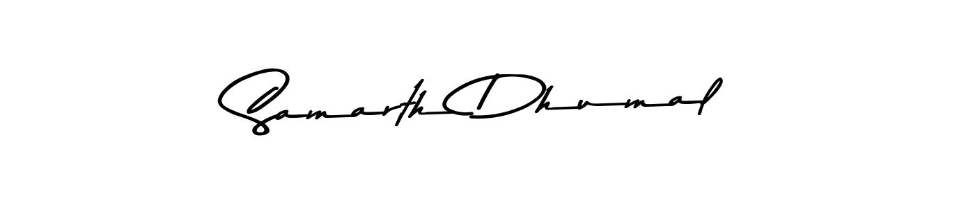 if you are searching for the best signature style for your name Samarth Dhumal. so please give up your signature search. here we have designed multiple signature styles  using Asem Kandis PERSONAL USE. Samarth Dhumal signature style 9 images and pictures png