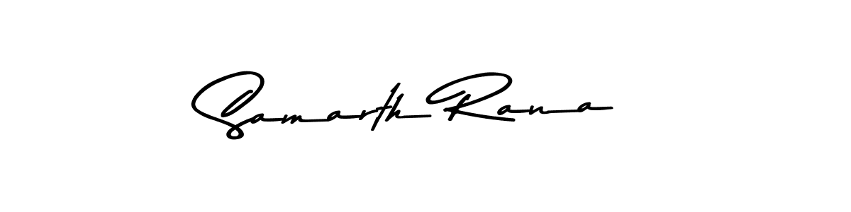 Make a beautiful signature design for name Samarth Rana. With this signature (Asem Kandis PERSONAL USE) style, you can create a handwritten signature for free. Samarth Rana signature style 9 images and pictures png