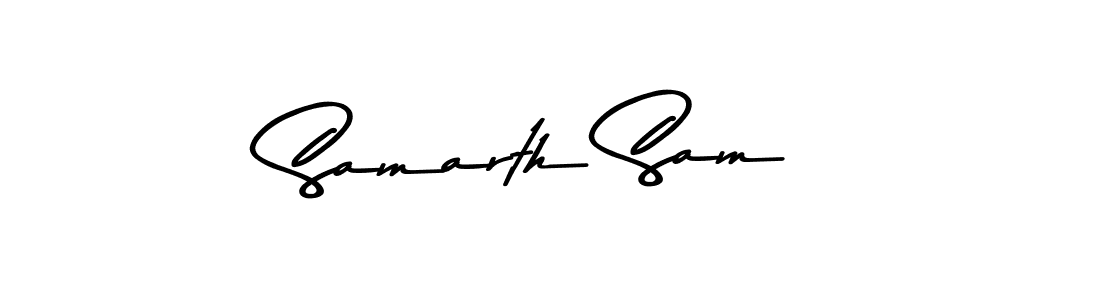 You should practise on your own different ways (Asem Kandis PERSONAL USE) to write your name (Samarth Sam) in signature. don't let someone else do it for you. Samarth Sam signature style 9 images and pictures png