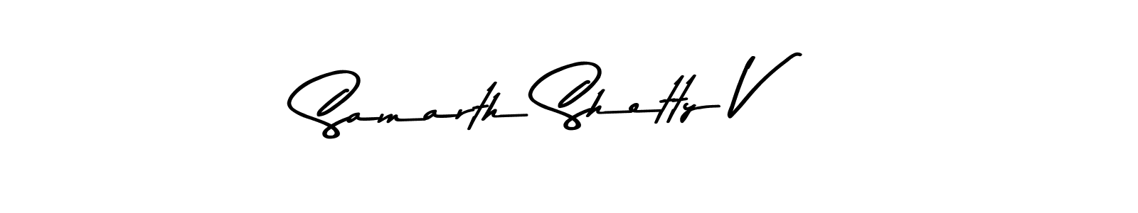 Samarth Shetty V stylish signature style. Best Handwritten Sign (Asem Kandis PERSONAL USE) for my name. Handwritten Signature Collection Ideas for my name Samarth Shetty V. Samarth Shetty V signature style 9 images and pictures png