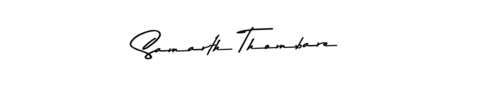 Make a beautiful signature design for name Samarth Thombare. With this signature (Asem Kandis PERSONAL USE) style, you can create a handwritten signature for free. Samarth Thombare signature style 9 images and pictures png