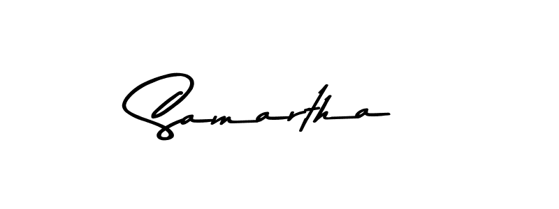 Design your own signature with our free online signature maker. With this signature software, you can create a handwritten (Asem Kandis PERSONAL USE) signature for name Samartha. Samartha signature style 9 images and pictures png