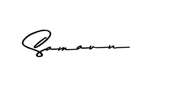 Create a beautiful signature design for name Samaun. With this signature (Asem Kandis PERSONAL USE) fonts, you can make a handwritten signature for free. Samaun signature style 9 images and pictures png