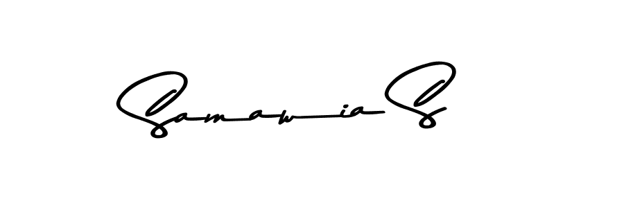 You can use this online signature creator to create a handwritten signature for the name Samawia S. This is the best online autograph maker. Samawia S signature style 9 images and pictures png