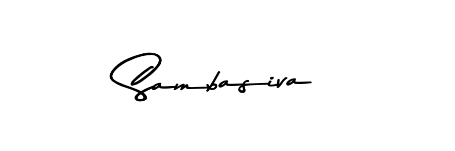 How to make Sambasiva name signature. Use Asem Kandis PERSONAL USE style for creating short signs online. This is the latest handwritten sign. Sambasiva signature style 9 images and pictures png