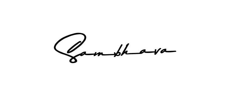 The best way (Asem Kandis PERSONAL USE) to make a short signature is to pick only two or three words in your name. The name Sambhava include a total of six letters. For converting this name. Sambhava signature style 9 images and pictures png